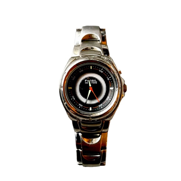 Fossil Other - Fossil Black and Silver Men's Watch
